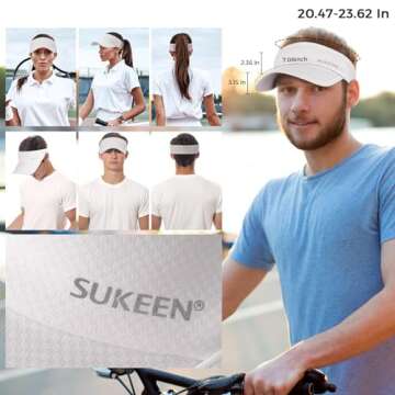Sukeen Lightweight Sport Visor for Sun Protection