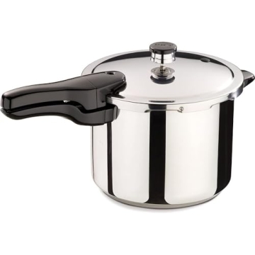 Presto 01362 6-Quart Stainless Steel Pressure Cooker for Efficient Cooking
