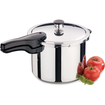 Presto 6-Quart Stainless Steel Pressure Cooker for Quick Meals