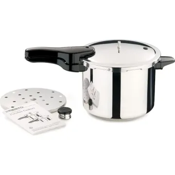 Presto 6-Quart Stainless Steel Pressure Cooker for Quick Meals