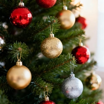 Elegant 24ct Gold Christmas Ball Set for Festive Decor