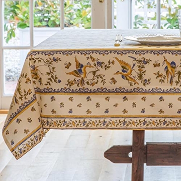 Amelie Michel French Tablecloth - Easy Care, Elegant Design