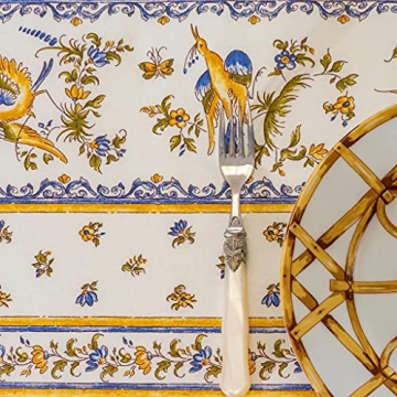 Amelie Michel French Tablecloth - Easy Care, Elegant Design