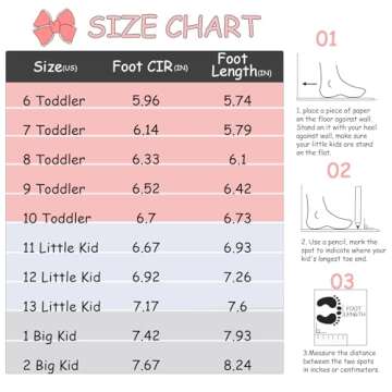 K KomForme Girl's Rhinestone Mary Jane Flats for Kids