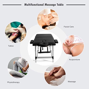 Giantex Portable Massage Table - Adjustable and Lightweight