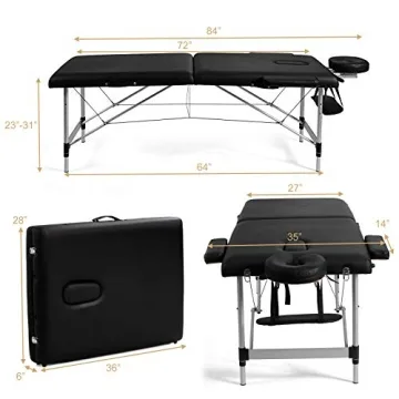 Giantex Portable Massage Table - Adjustable and Lightweight