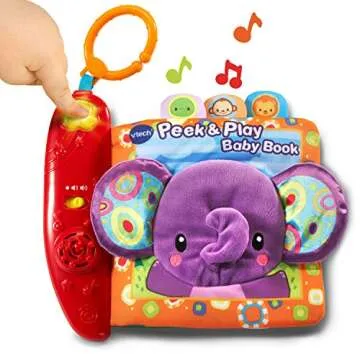 Interactive VTech Baby Peek and Play Book for Infants