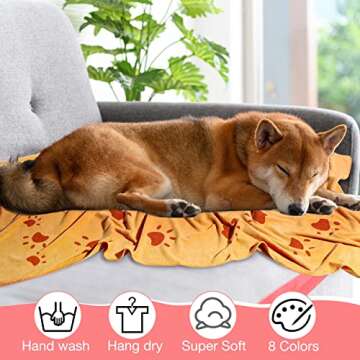 Chumia 8 Pcs Absorbent Microfiber Dog Towels - Perfect for Pets