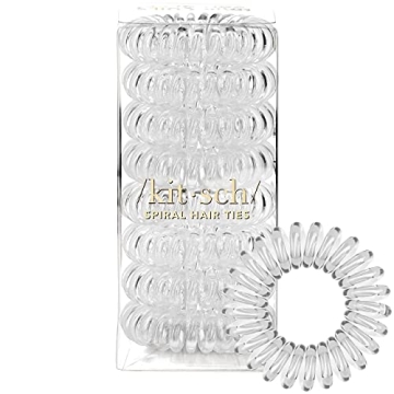Kitsch Spiral Hair Ties for Women, Coil Hair Ties for Thick Hair, No Crease Hair Tie, Spiral Hair Ti...