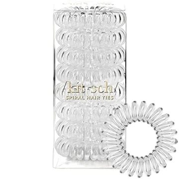 Kitsch Spiral Hair Ties for Women, Coil Hair Ties for Thick Hair, No Crease Hair Tie, Spiral Hair Ti...