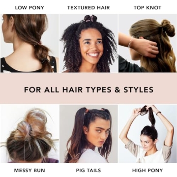 Kitsch Spiral Hair Ties for Women, Coil Hair Ties for Thick Hair, No Crease Hair Tie, Spiral Hair Ties No Damage, Hair Coils & Phone Cord Hair Ties for Thin Hair, Hair Ties Spiral, 8pcs (Transparent)