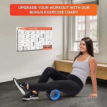 Lifepro Yoga Wheel Set for Shoulder & Neck Pain Relief, Back Alignment & Stretching, Roller for Popping, Cracking, and Stretching, Exercise Roller for Pain Relief and Flexibility