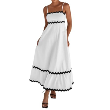 Dowerme Women’s Spaghetti Strap Summer Maxi Dress