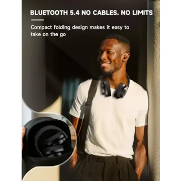 AOC Bluetooth Over Ear Headphones with 72H Battery and Mic