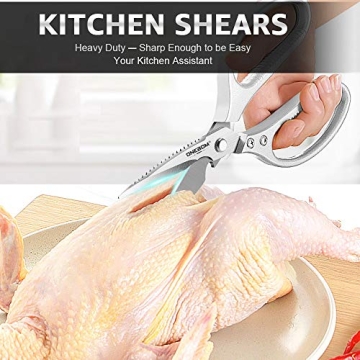 ONEBOM Kitchen Shears 2 Pack Heavy Duty Scissors Set