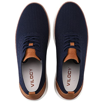 VILOCY Men's Dress Sneakers Lightweight Casual Fashion Shoes