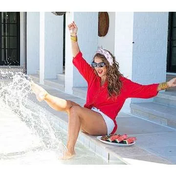 Baseball Knotted Headband with Crystal Charms for Fans