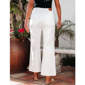 Luvamia Stylish High Waisted Flare Jeans for Women