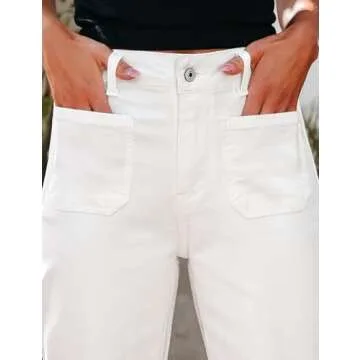 Luvamia Stylish High Waisted Flare Jeans for Women