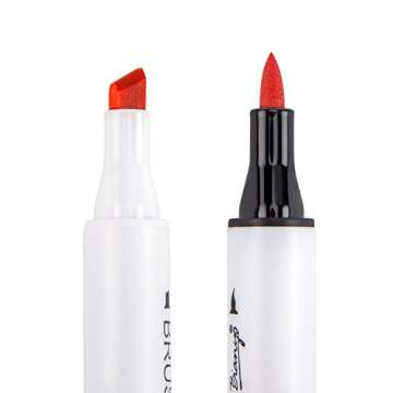 Bianyo 24 Colors Brush Markers for Art Projects