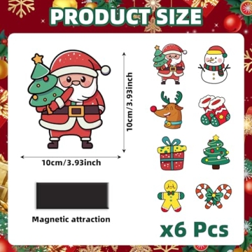 Christmas Craft Magnets for Kids - 48 Pcs Fun Kit