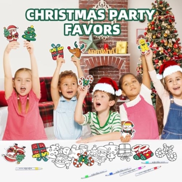 Christmas Craft Magnets for Kids - 48 Pcs Fun Kit