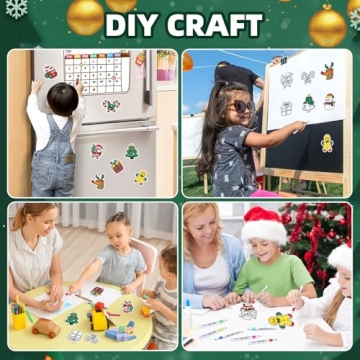 Christmas Craft Magnets for Kids - 48 Pcs Fun Kit