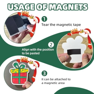 Christmas Craft Magnets for Kids - 48 Pcs Fun Kit