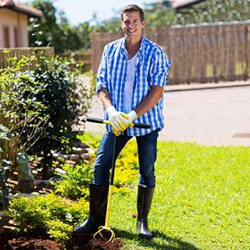 Altdorff Manual Twist Tiller for Gardening, Garden Claw Hand Tiller, Steel Cultivator Tiller Lawn Ae...