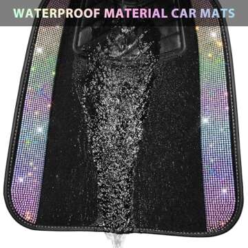 Stylish Bling Rhinestones Car Floor Mats for Women