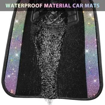 Stylish Bling Rhinestones Car Floor Mats for Women