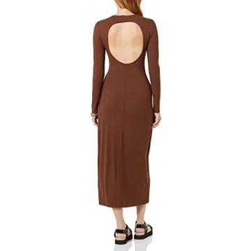 Amazon Essentials Open Back Long Sleeve Dress for Women