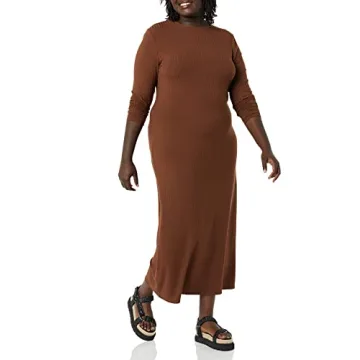 Amazon Essentials Open Back Long Sleeve Dress for Women