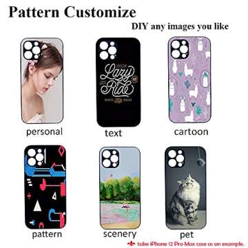 Customizable 5PCS Sublimation Phone Case for iPhone 12 Pro Max