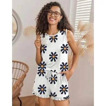 Ekouaer Women's Summer Pajama Sets - Comfort & Style