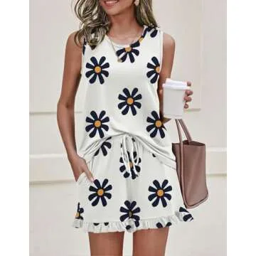 Ekouaer Women's Summer Pajama Sets - Comfort & Style