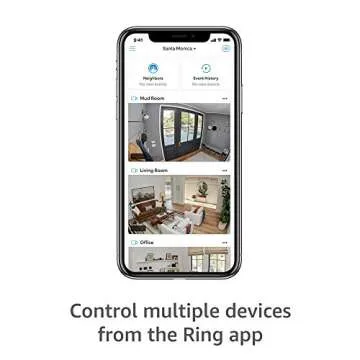 Ring Indoor Cam (1st Gen), Compact Plug-In HD security camera with two-way talk, Works with Alexa - Black