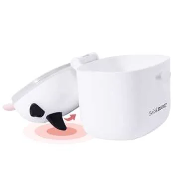 Bebamour Baby Formula Dispenser On The Go, Formula Container to Go, Formula Holder for Travel, Candy Fruit Snack Storage Container with Scoop and Leveller (Black)