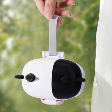 Bebamour Baby Formula Dispenser On The Go, Formula Container to Go, Formula Holder for Travel, Candy Fruit Snack Storage Container with Scoop and Leveller (Black)