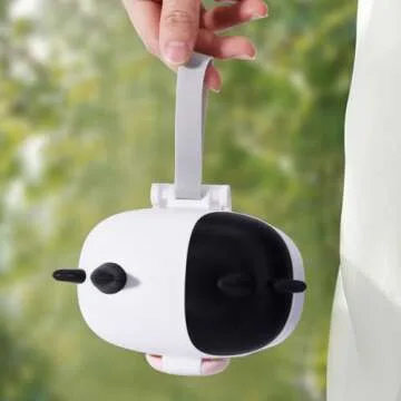 Bebamour Baby Formula Dispenser On The Go, Formula Container to Go, Formula Holder for Travel, Candy Fruit Snack Storage Container with Scoop and Leveller (Black)