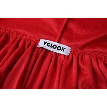 VGLOOK Unisex Adults Hooded Cloak Velvet Cape for Halloween Cosplay Costumes 59 inch Red