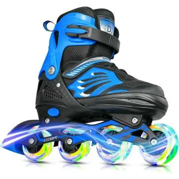 Light Up Adjustable Inline Skates for All Ages