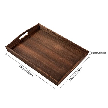 HEITICUP Wooden Serving Tray - Elegant and Versatile