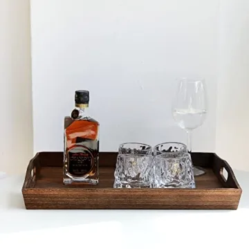 HEITICUP Wooden Serving Tray - Elegant and Versatile