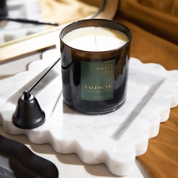 Elegant Scalloped Marble Tray for Home Decor