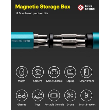 HOTO Multi Bit Screwdriver Set Ideal for Electronics and Gifts