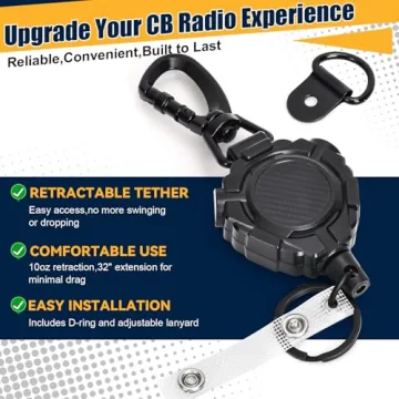 Durable CB Mic Retractable Holder for Safe Driving