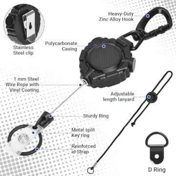 Durable CB Mic Retractable Holder for Safe Driving