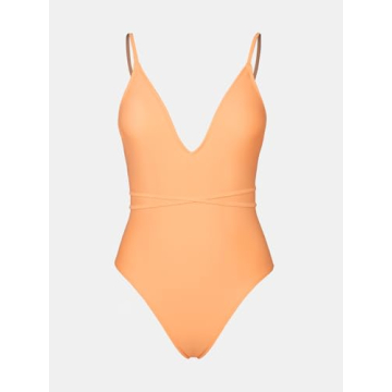CUPSHE X STASSIE Plunge V Neck One Piece Swimsuit