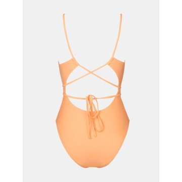 CUPSHE X STASSIE Plunge V Neck One Piece Swimsuit